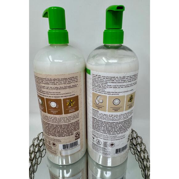 SheaMoisture Virgin Coconut Oil Boosting Shampoo & Conditioner Set 34 oz Each - Picture 2 of 3